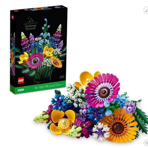 Lego Other - LEGO Icons Wildflower Bouquet Set 10313 – Botanical Collection (939 pcs) NIB